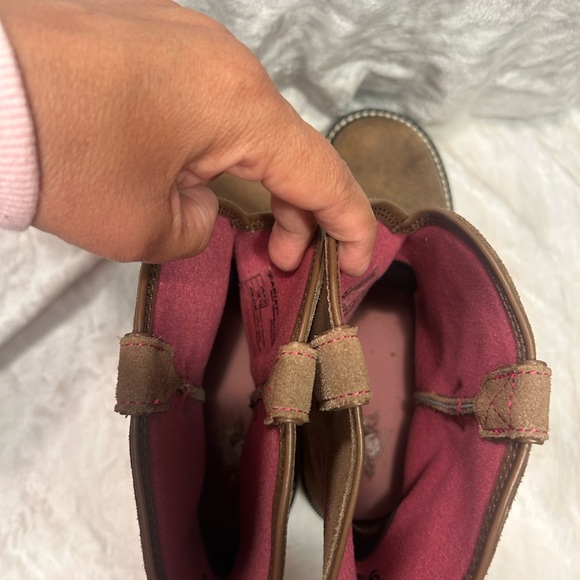 Ariat Pink and Green Interior Boots - Picture 6 of 6